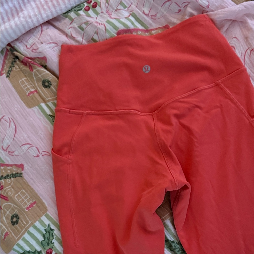 Lululemon align high rise with pockets 23 desert red Leggings